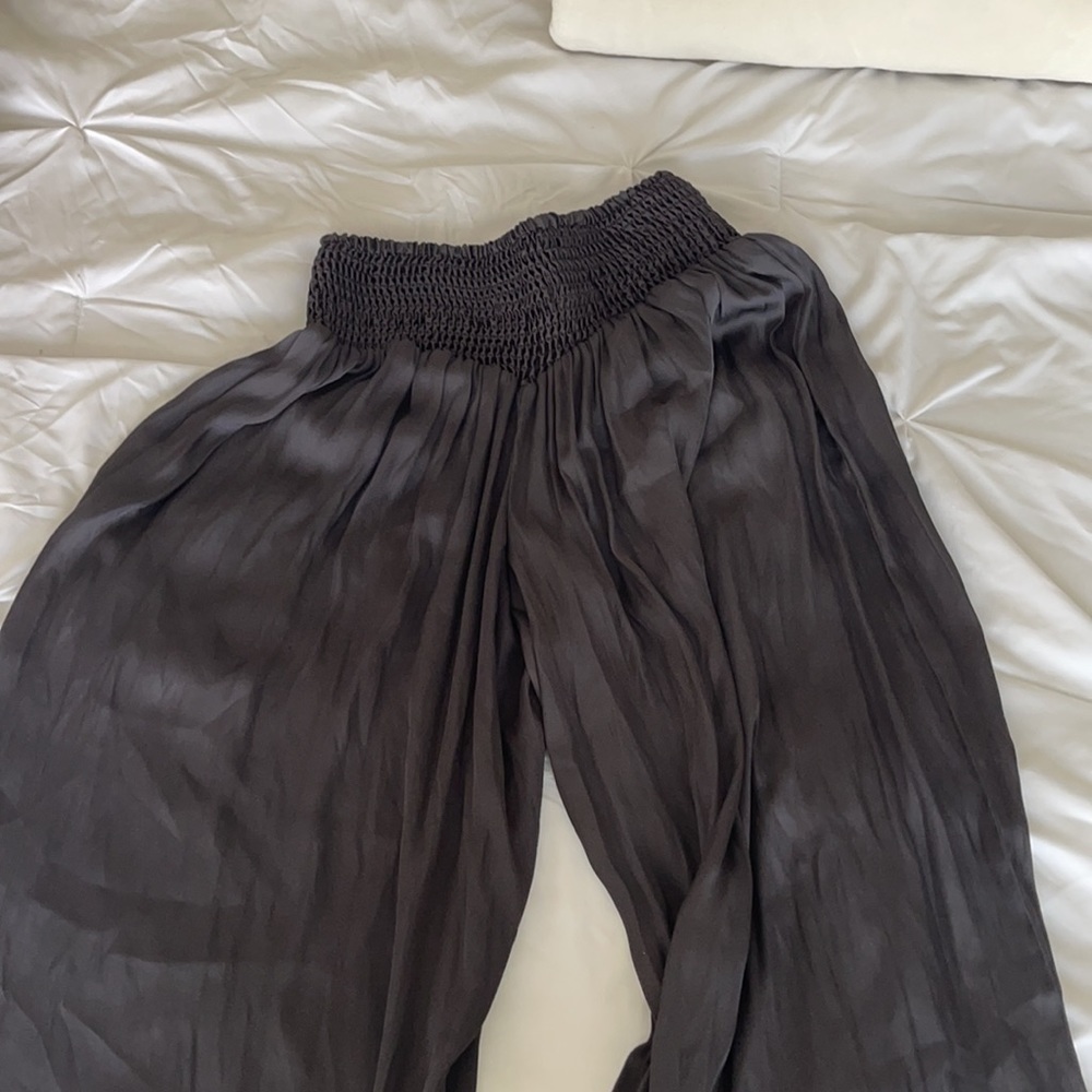Zara Wide Leg Silk Pants